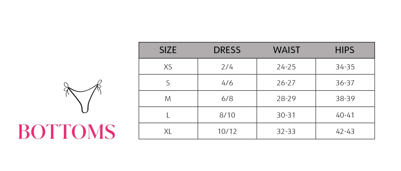 Product size guide