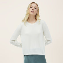Womens | Airy Cashmere Crewneck Sweater | Ivory