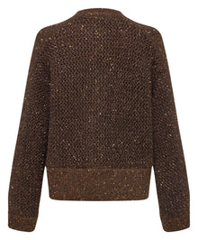 Wool Cardigan | Brown