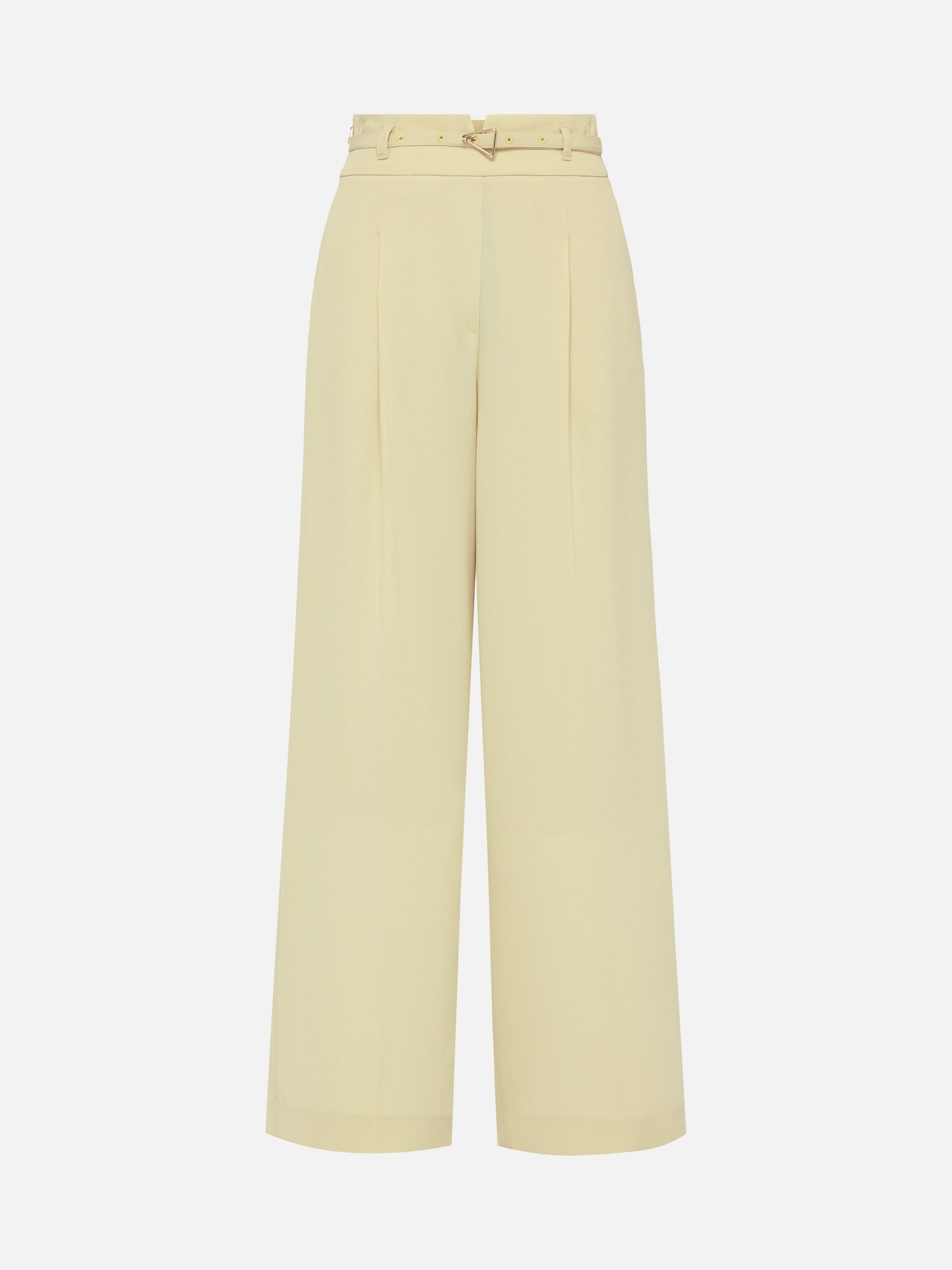 Acetate Commuter Relaxed-Fit Wide-Leg Pants | Green