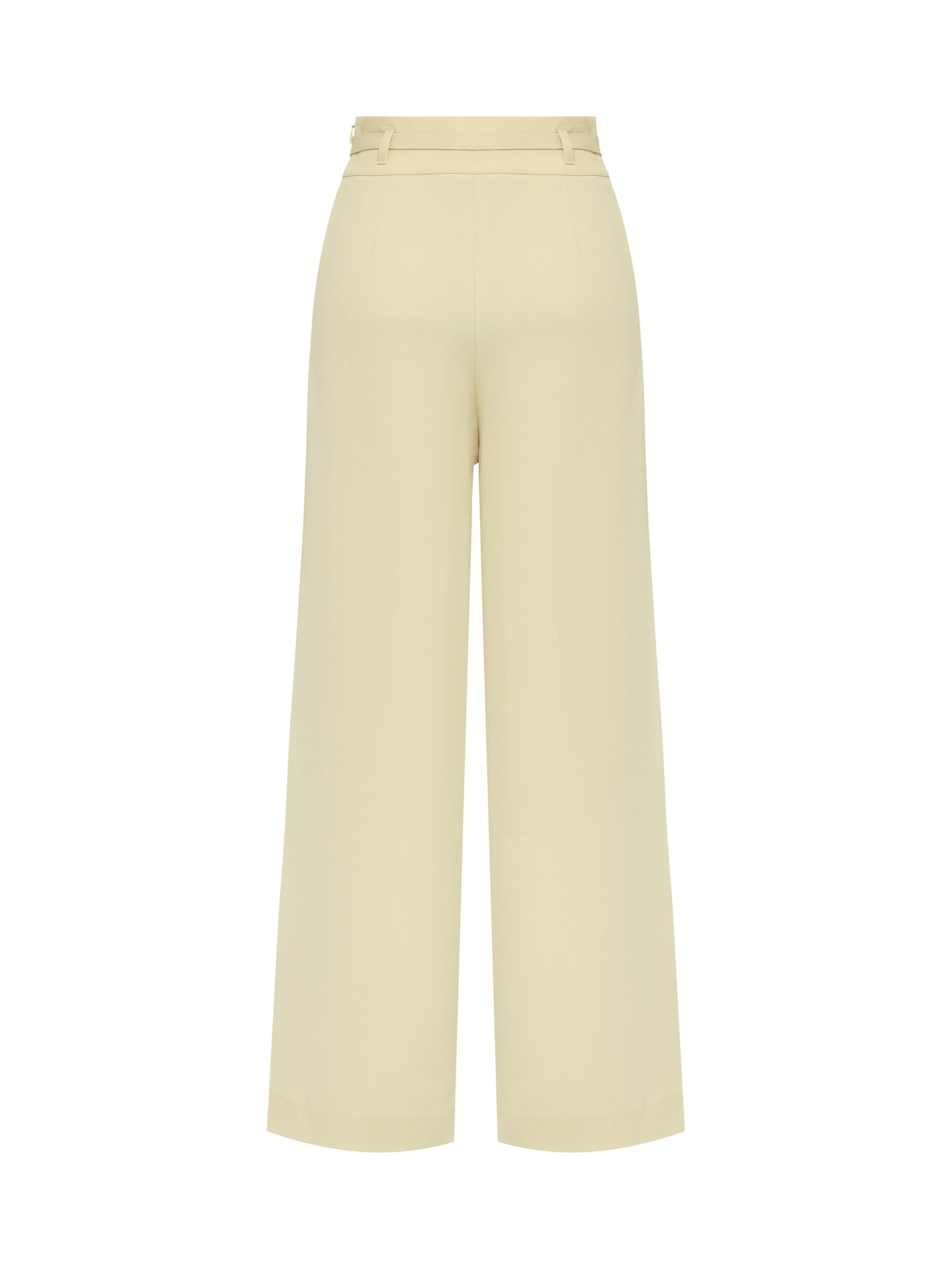 Acetate Commuter Relaxed-Fit Wide-Leg Pants | Green