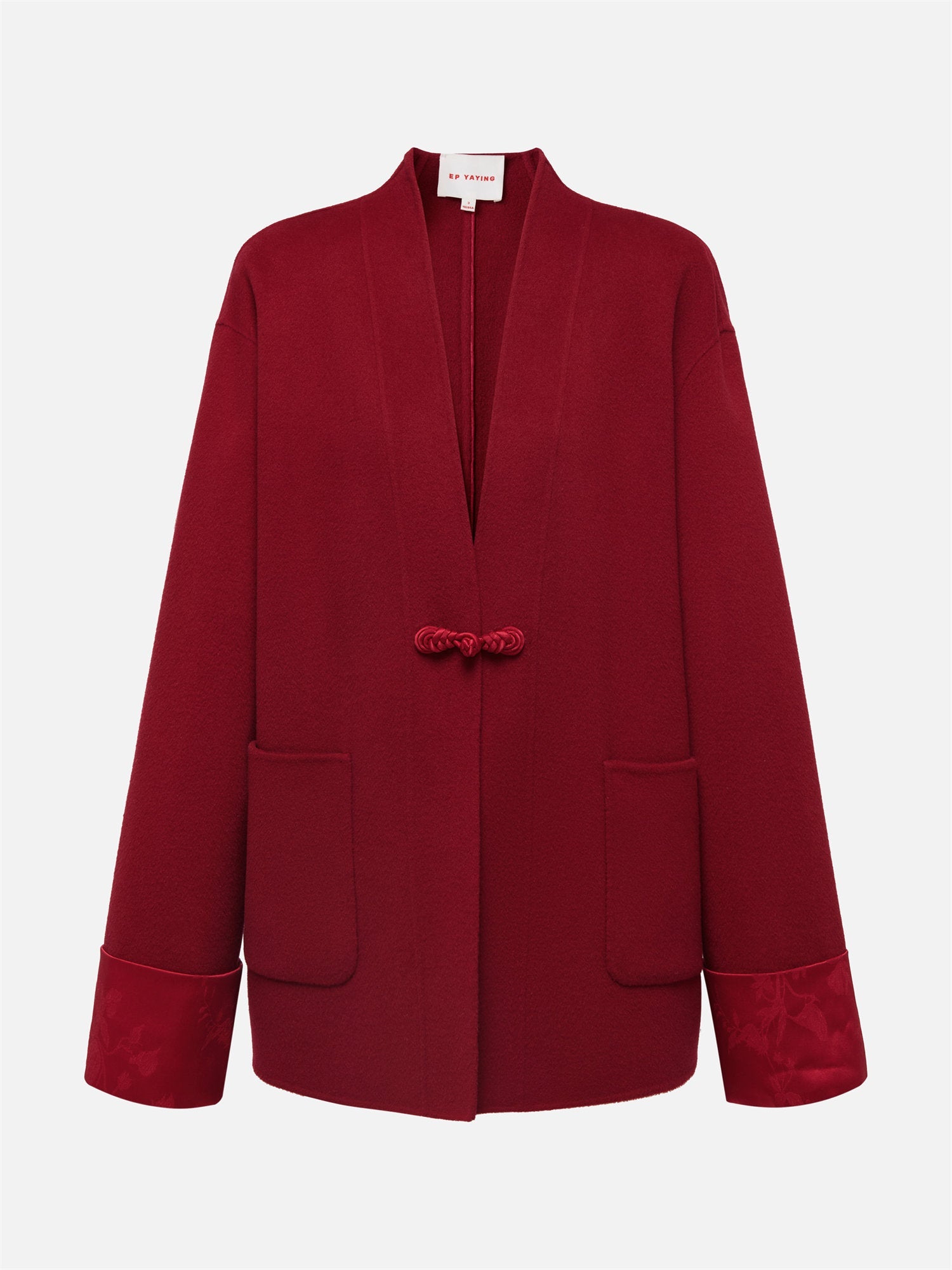 Double-Sided Wool Coat | Red