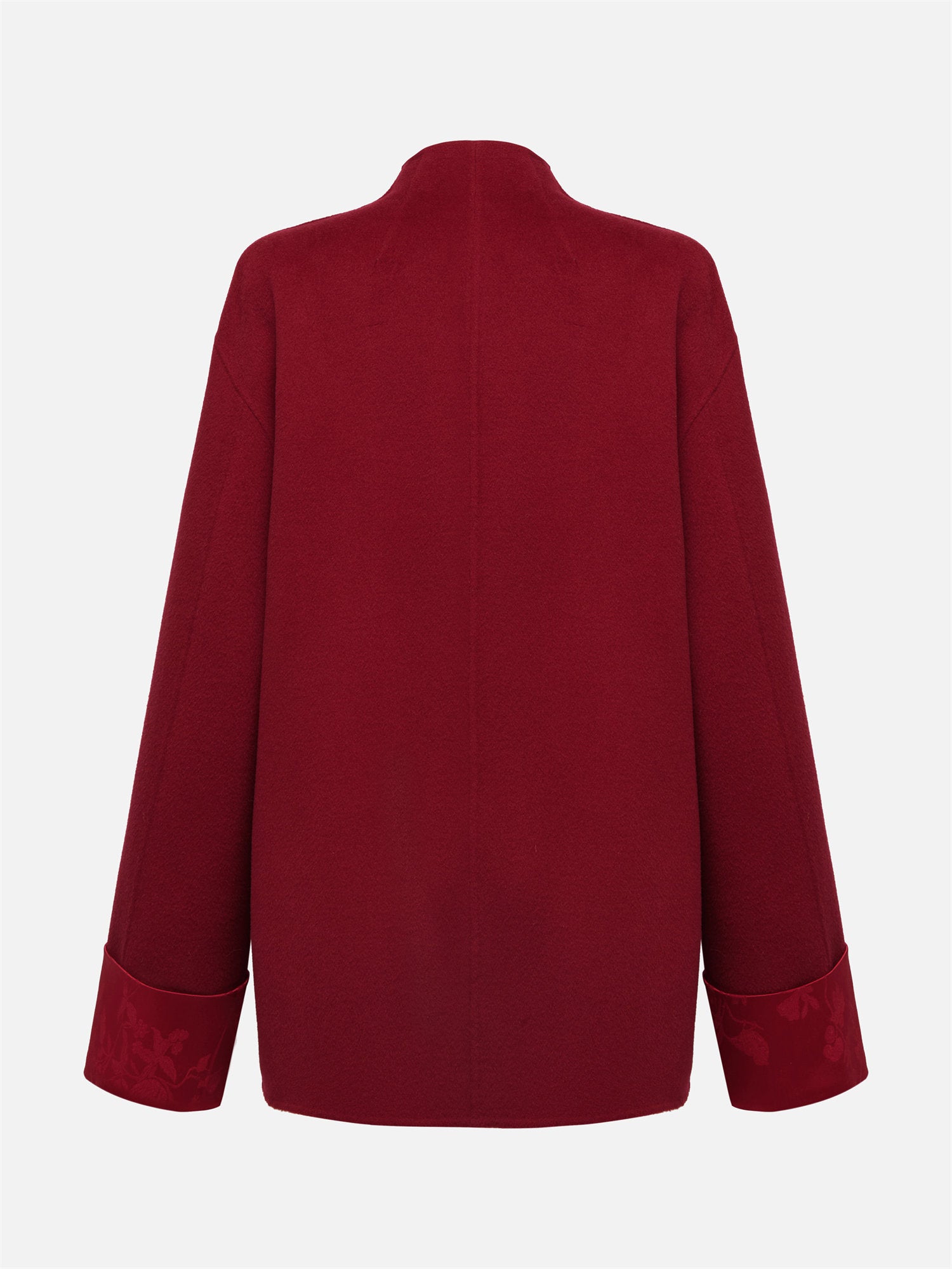 Double-Sided Wool Coat | Red