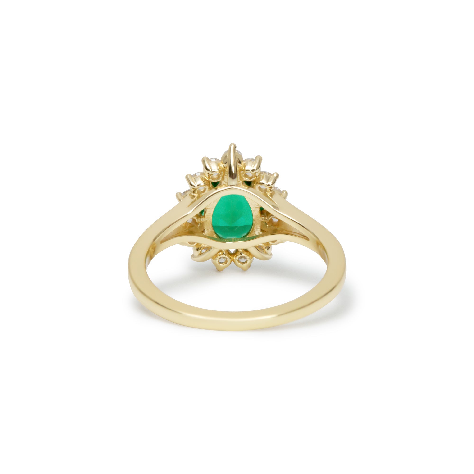 The Green Gemstone Heirloom Ring | 18KT Gold Vermeil