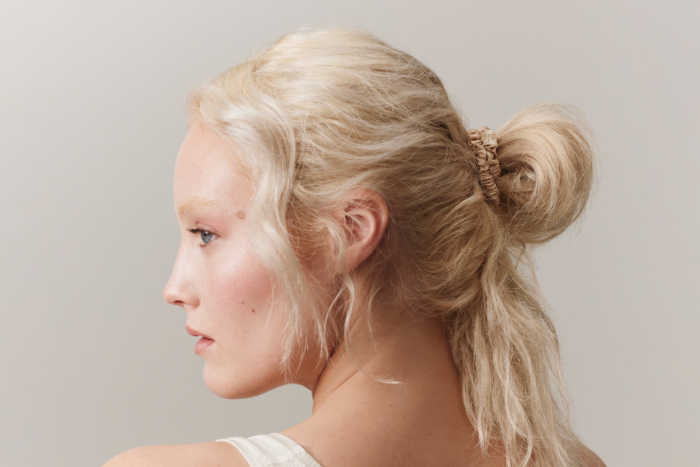 Back to Basics Skinny Scrunchies | Blonde | Set of 4