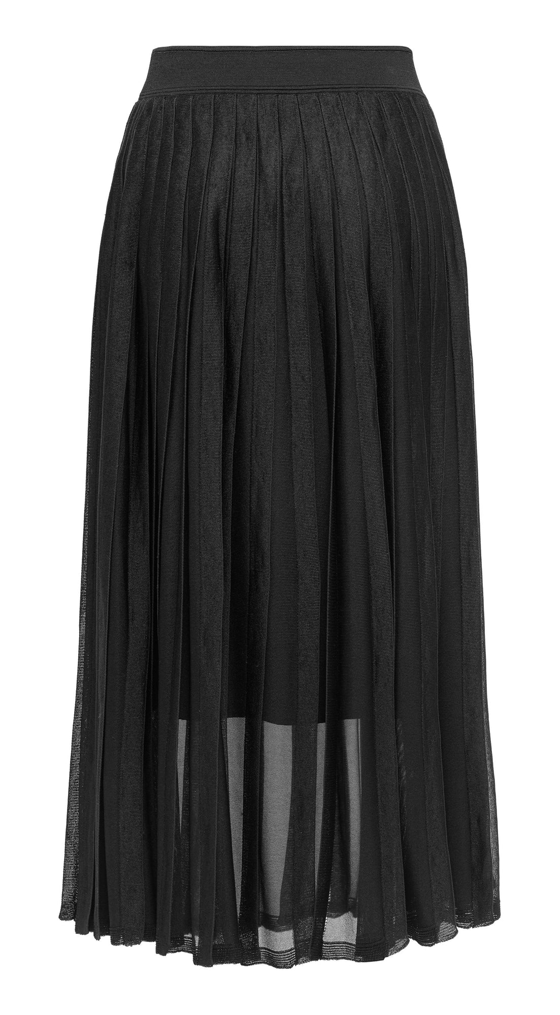 Embellished A-Line Pleated Midi Skirt | Ivory