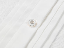 Silk-Cotton National Style Shirt | White