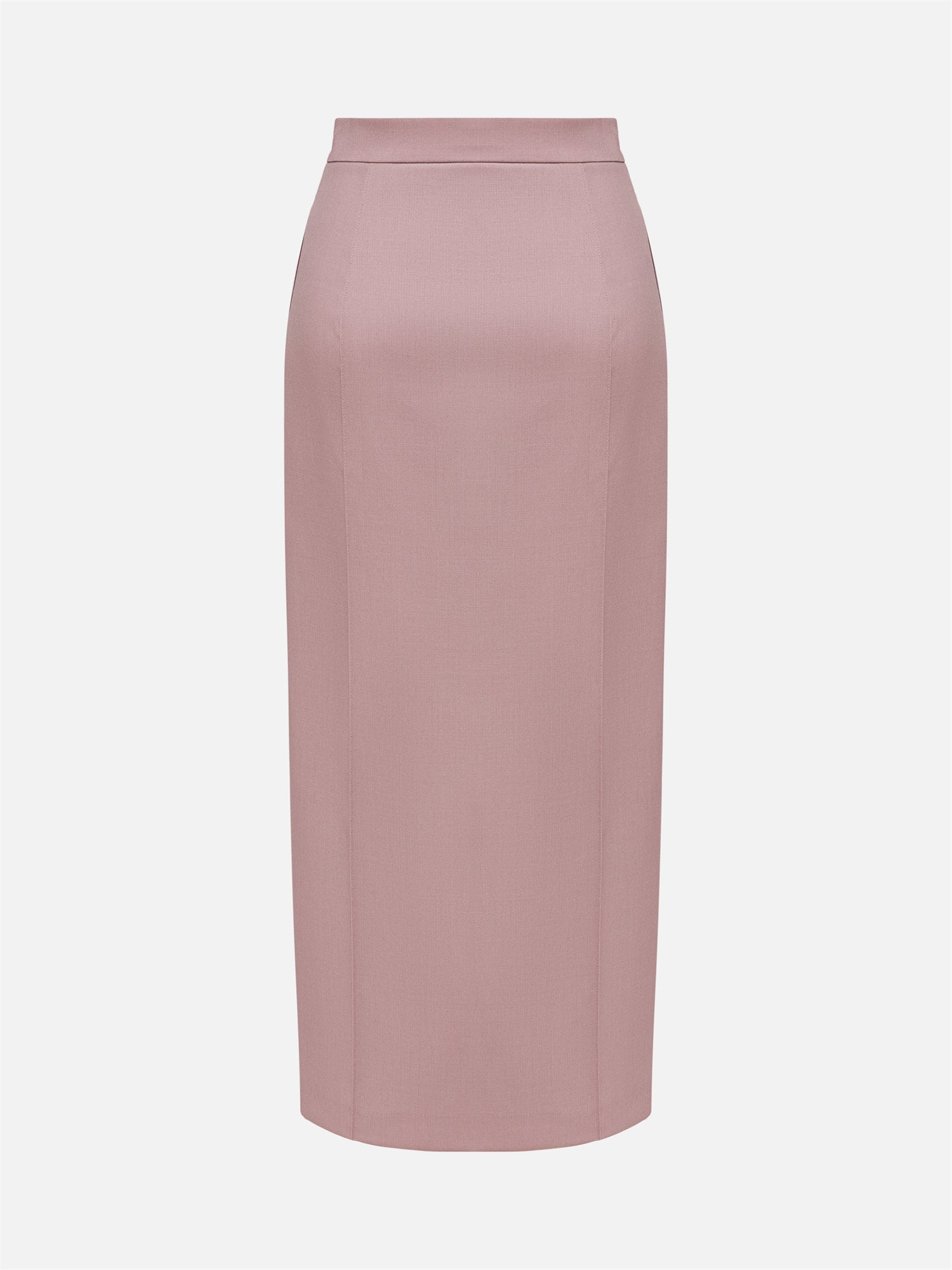 Silk-Wool Pleated Skirt | Purple