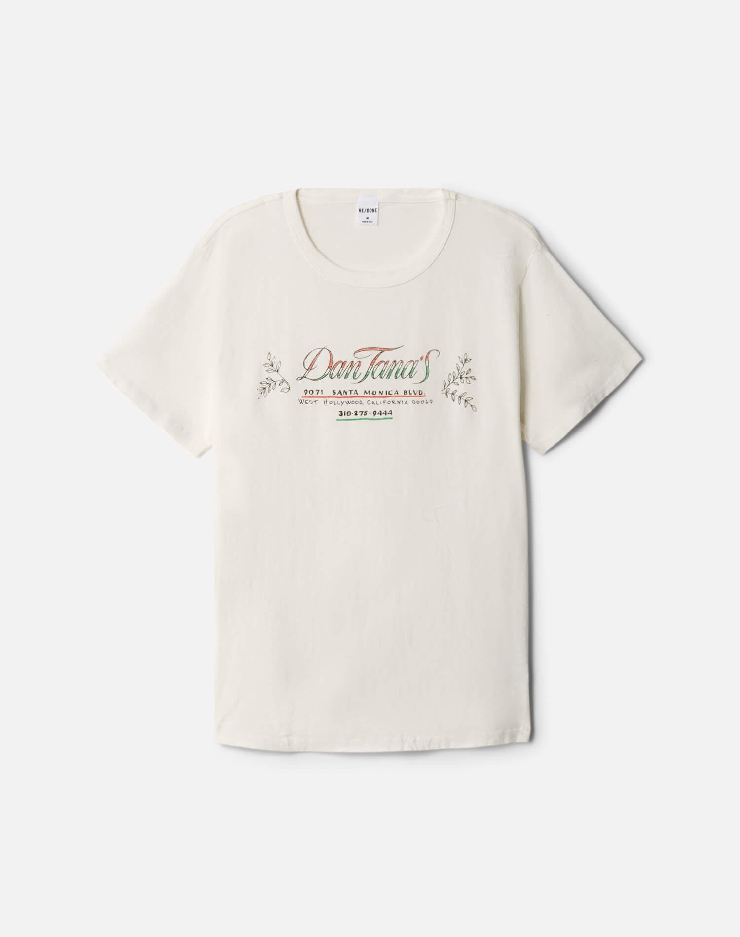 Womens | Mens Classic "Dan Tana's" Tee | Old White