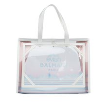 Balmain | Pre-Owned x Evian PVC B-Army Tote | White