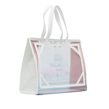 Balmain | Pre-Owned x Evian PVC B-Army Tote | White