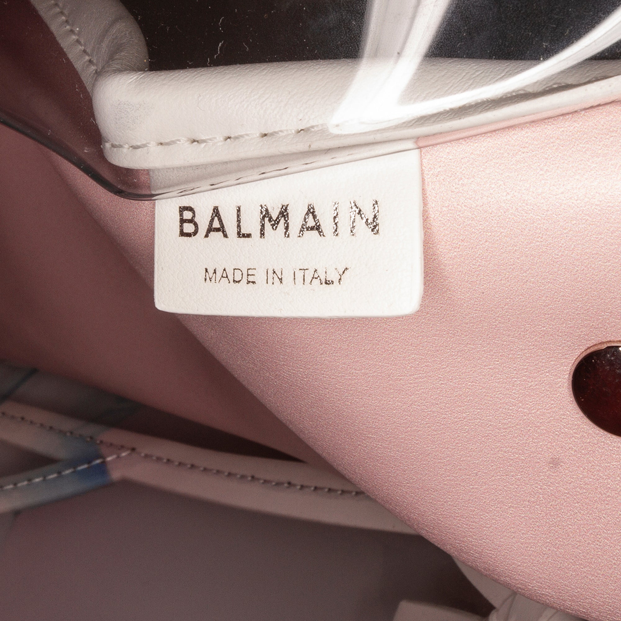 Balmain | Pre-Owned x Evian PVC B-Army Tote | White