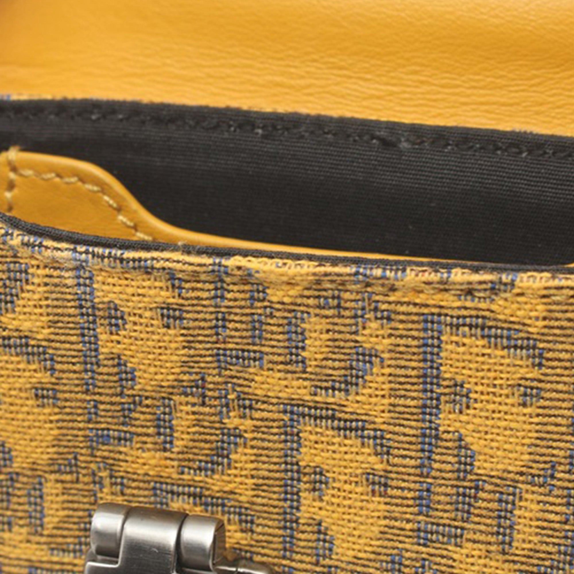 Dior | Pre-Owned Nano Oblique Lock Pouch Crossbody | Yellow