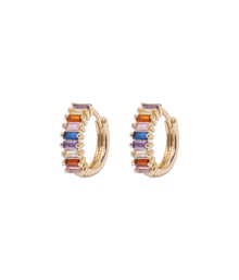 Elowen Huggie Hoops | Multicolor