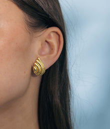 Florina Stud Earrings | Gold