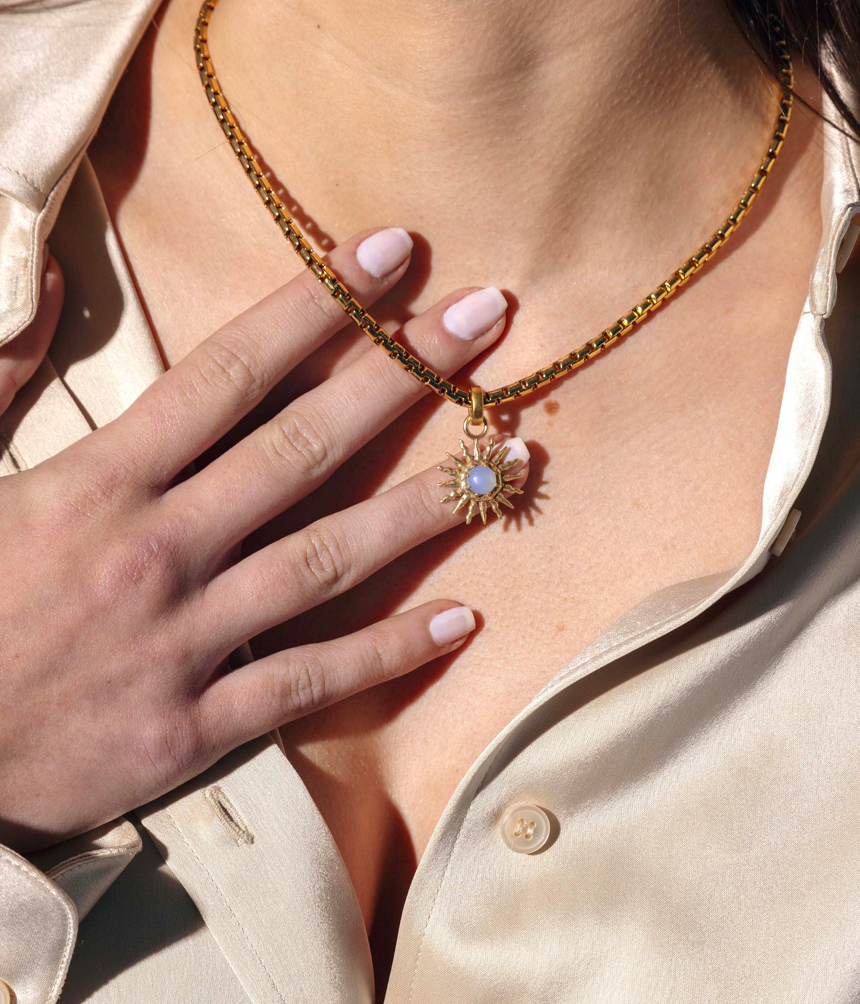 Fira Sun Pendant | Gold