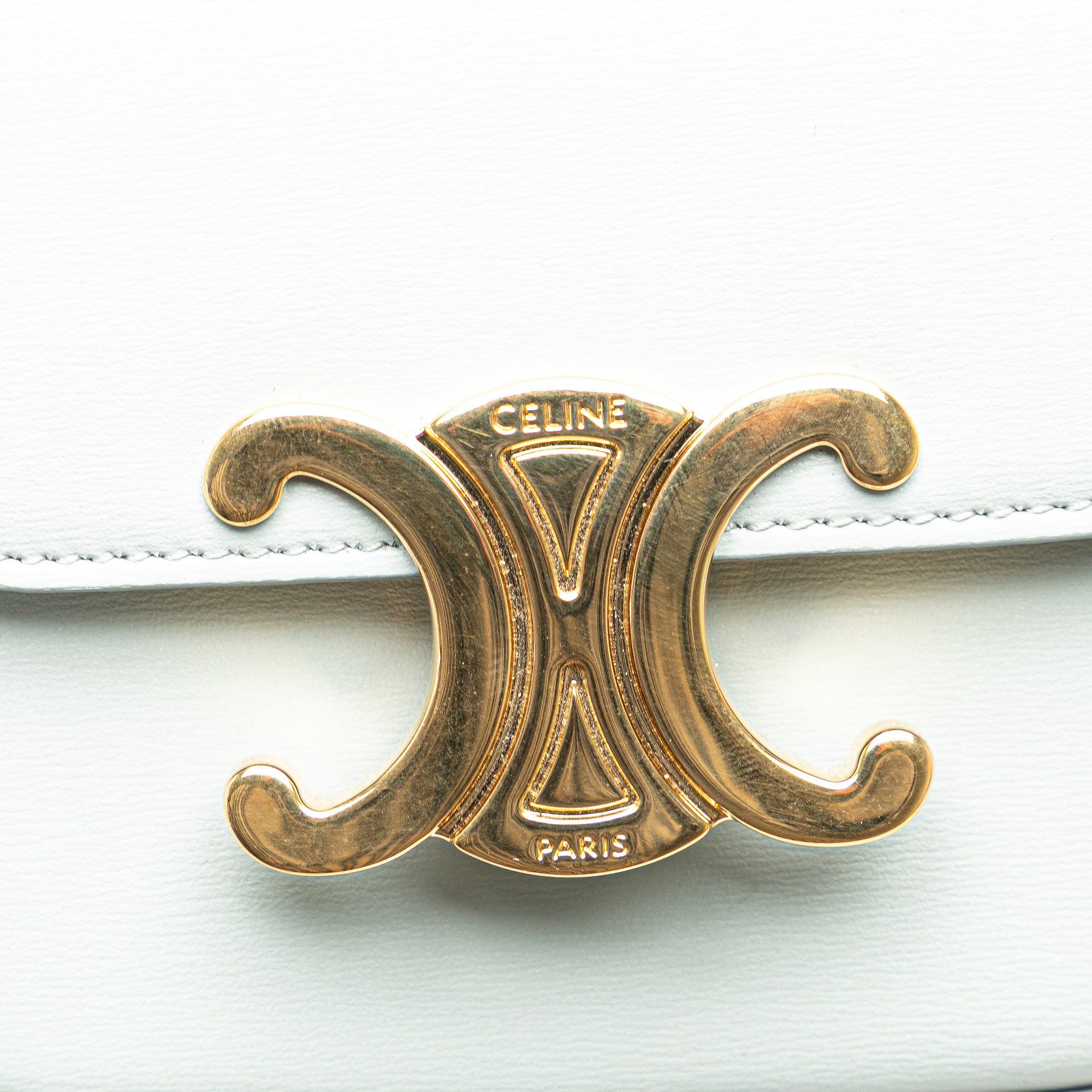 Celine | Pre-Owned Mini Calfskin Claude Crossbody | Blue/Light Blue