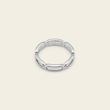 Womens | Paperclip Chain Ring | Sterling Silver