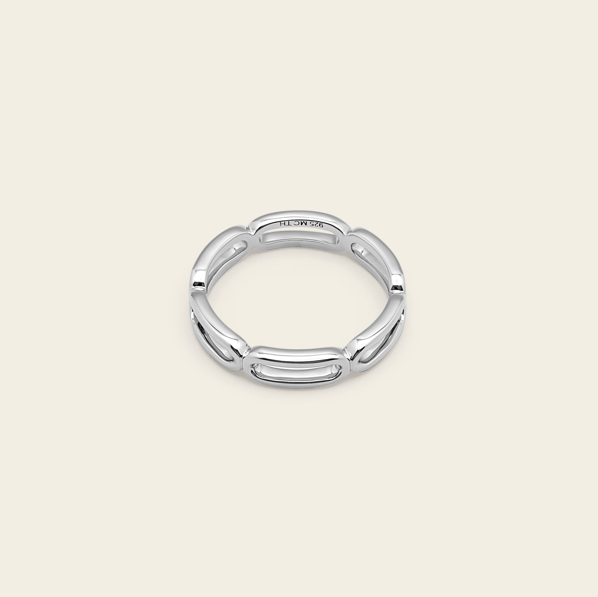 Womens | Paperclip Chain Ring | Sterling Silver