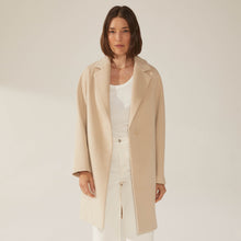 Womens | Risa Cashmere-Wool Button Down Coat | Beige