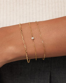 Mini Anchor Chain Bracelet | 10K Solid Gold