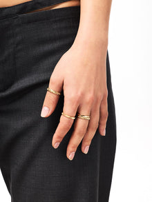 Slim Eclipse Ring | 10K Solid Yellow Gold