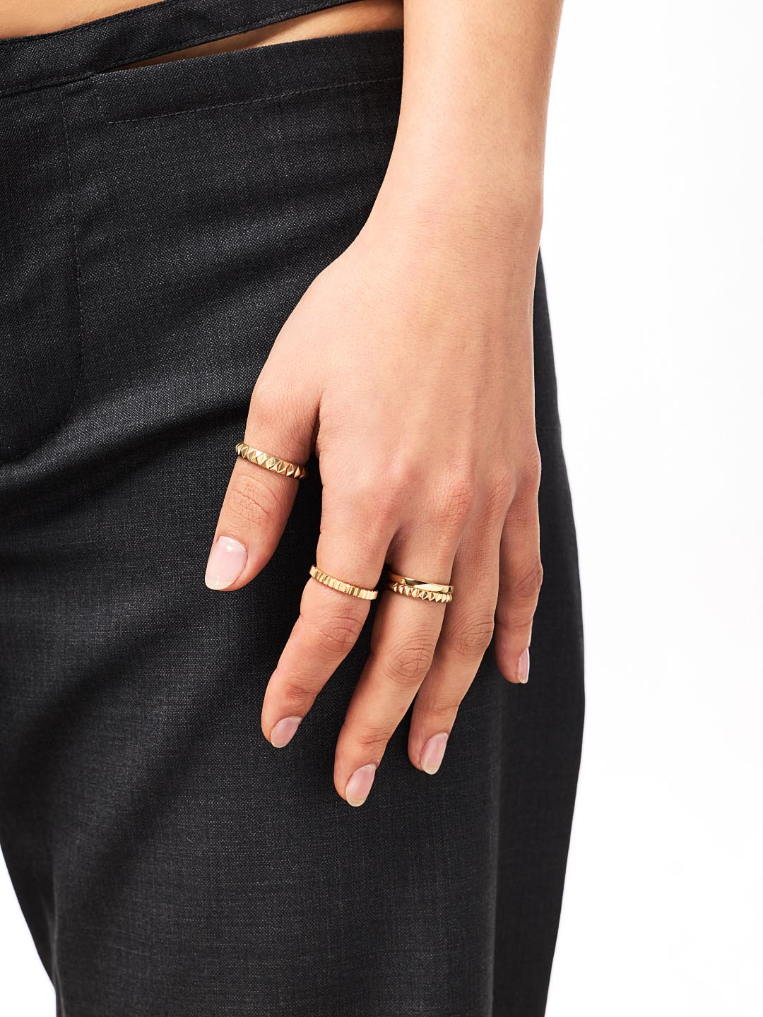 Slim Eclipse Ring | 10K Solid Yellow Gold