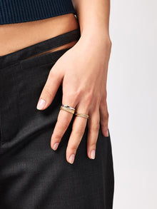 Slim Eclipse Ring | 10K Solid White Gold
