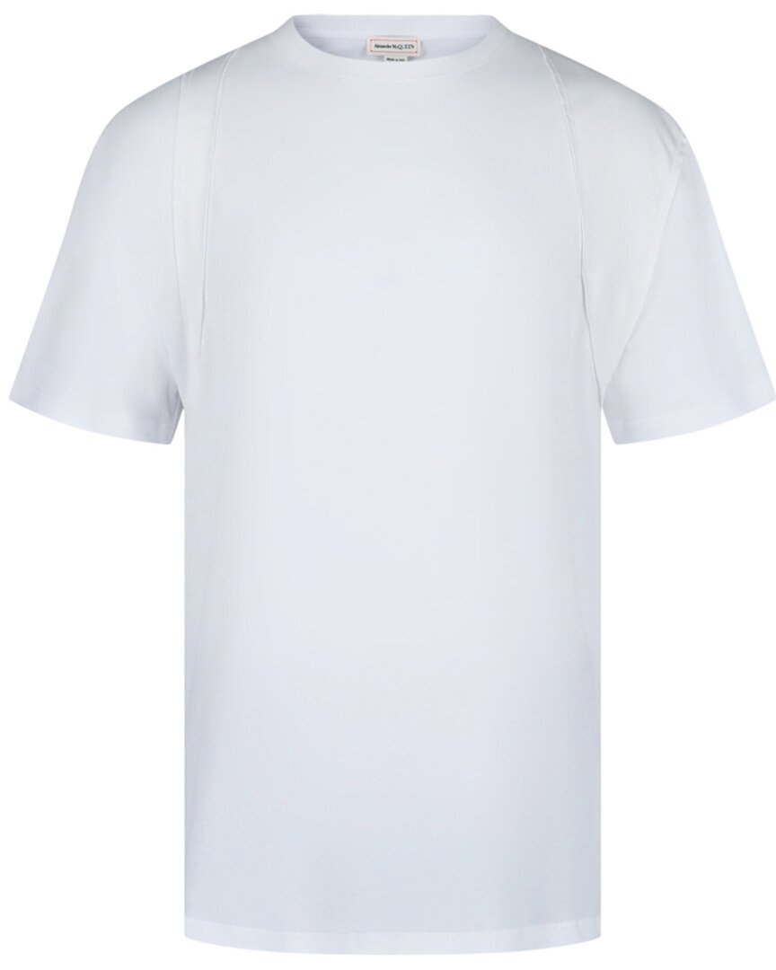 Alexander McQueen | Mens | Harness Cotton T-Shirt | White