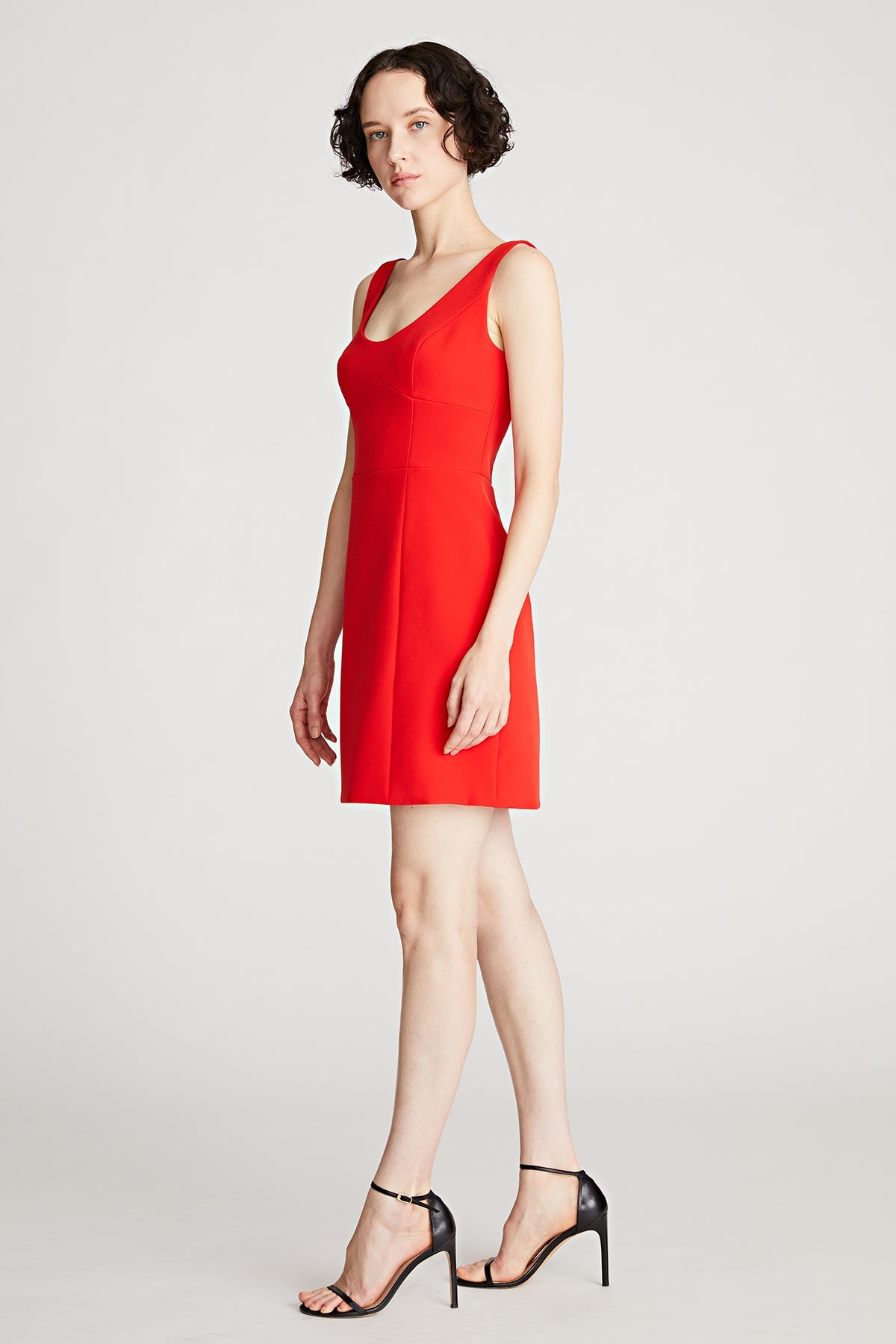 Halston | Larisa Dress In Stretch Crepe | Lipstick Red