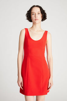 Halston | Larisa Dress In Stretch Crepe | Lipstick Red