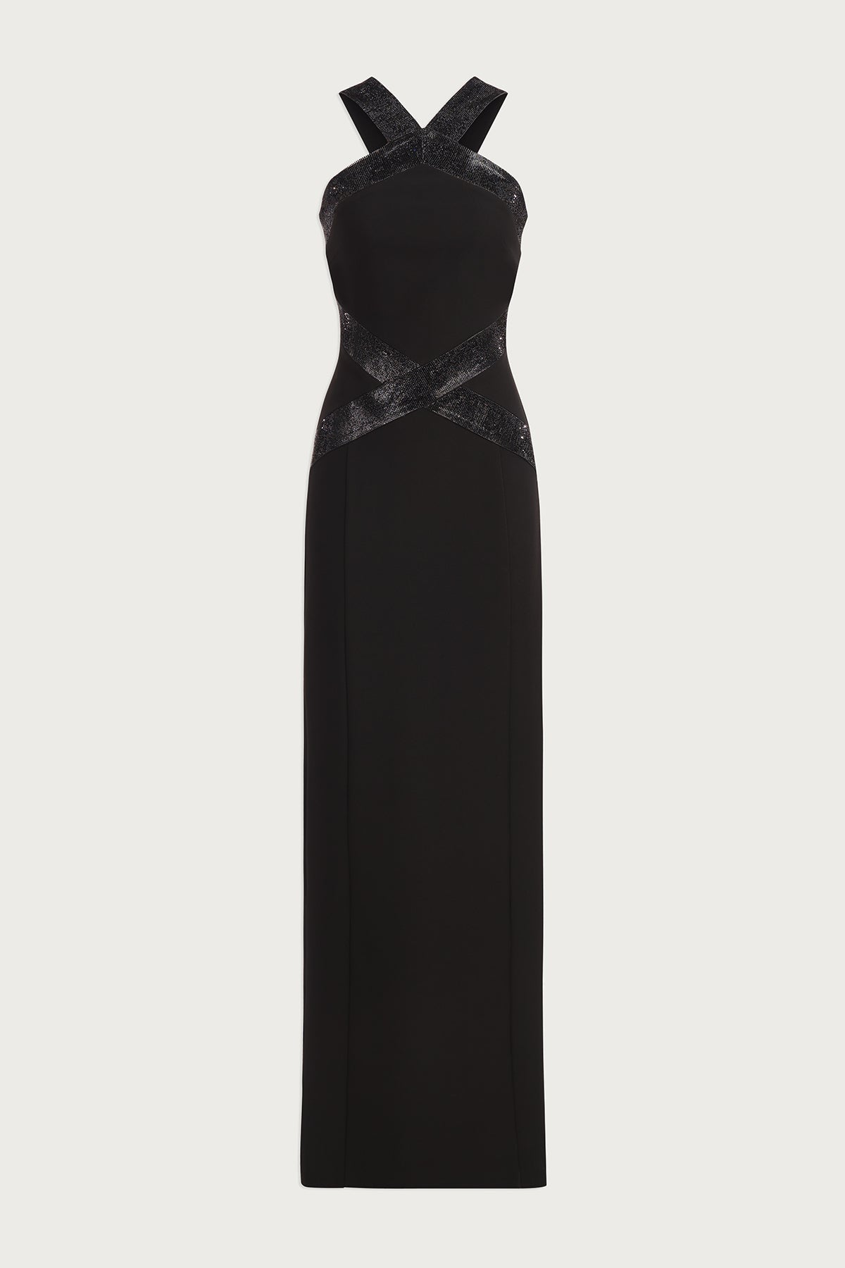 Halston | Joyce Gown In Crepe | Black