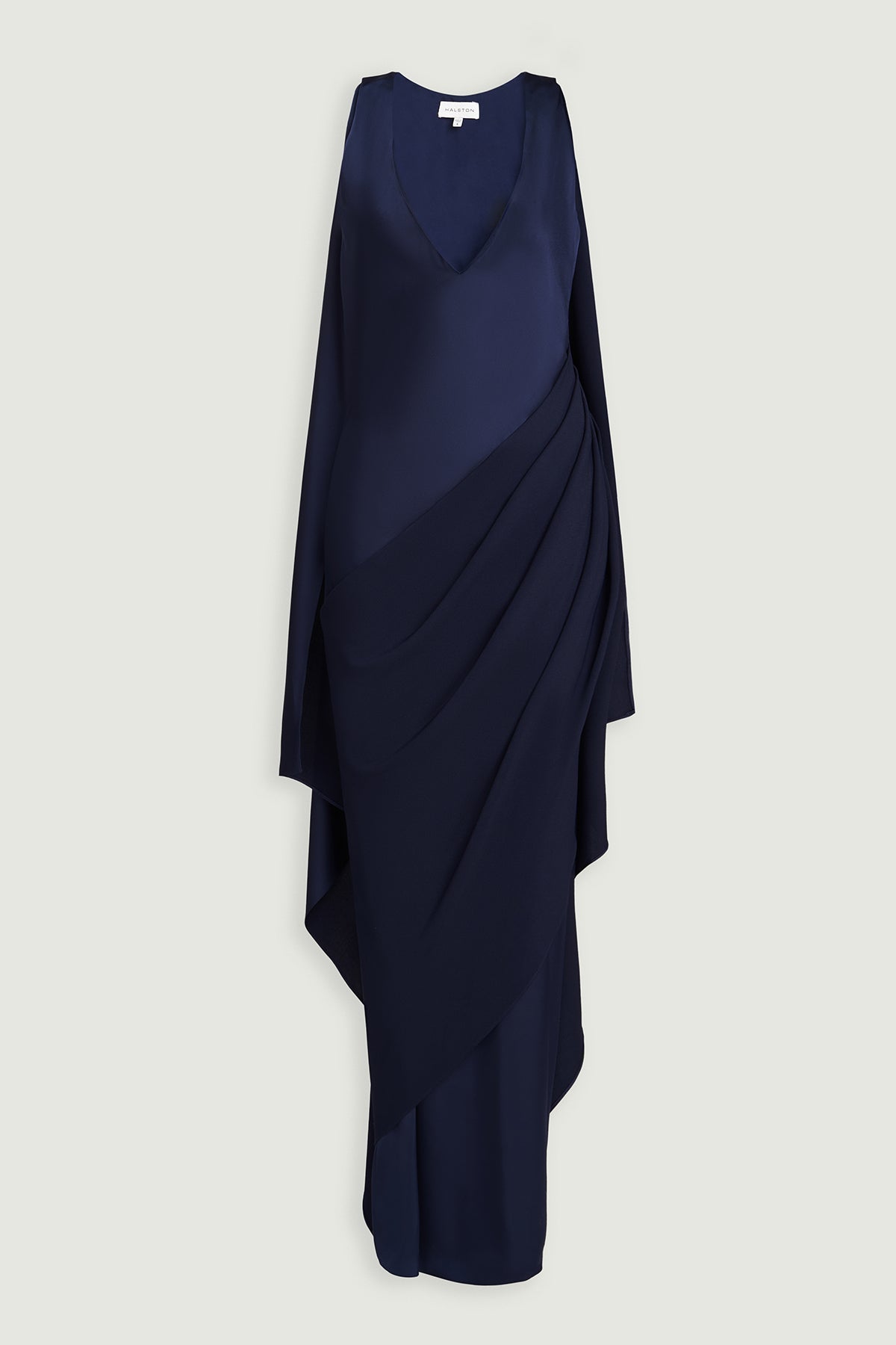 Halston | Cyra Gown In Crepe Back Satin | Navy
