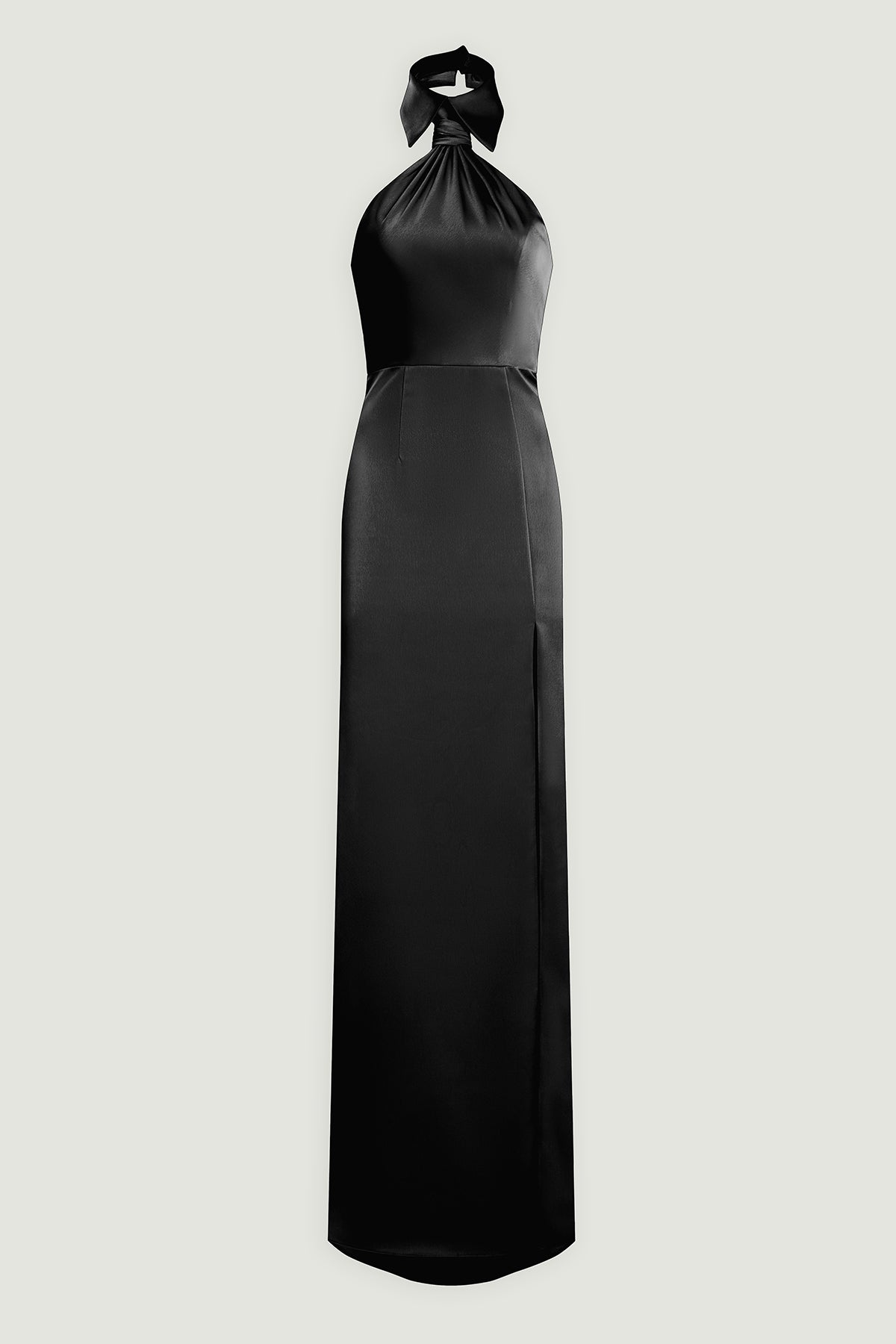 Halston | Gemi Gown In Satin | Black
