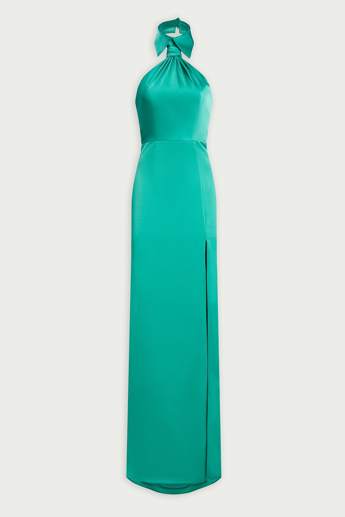 Halston | Gemi Gown In Satin | Vivid Green