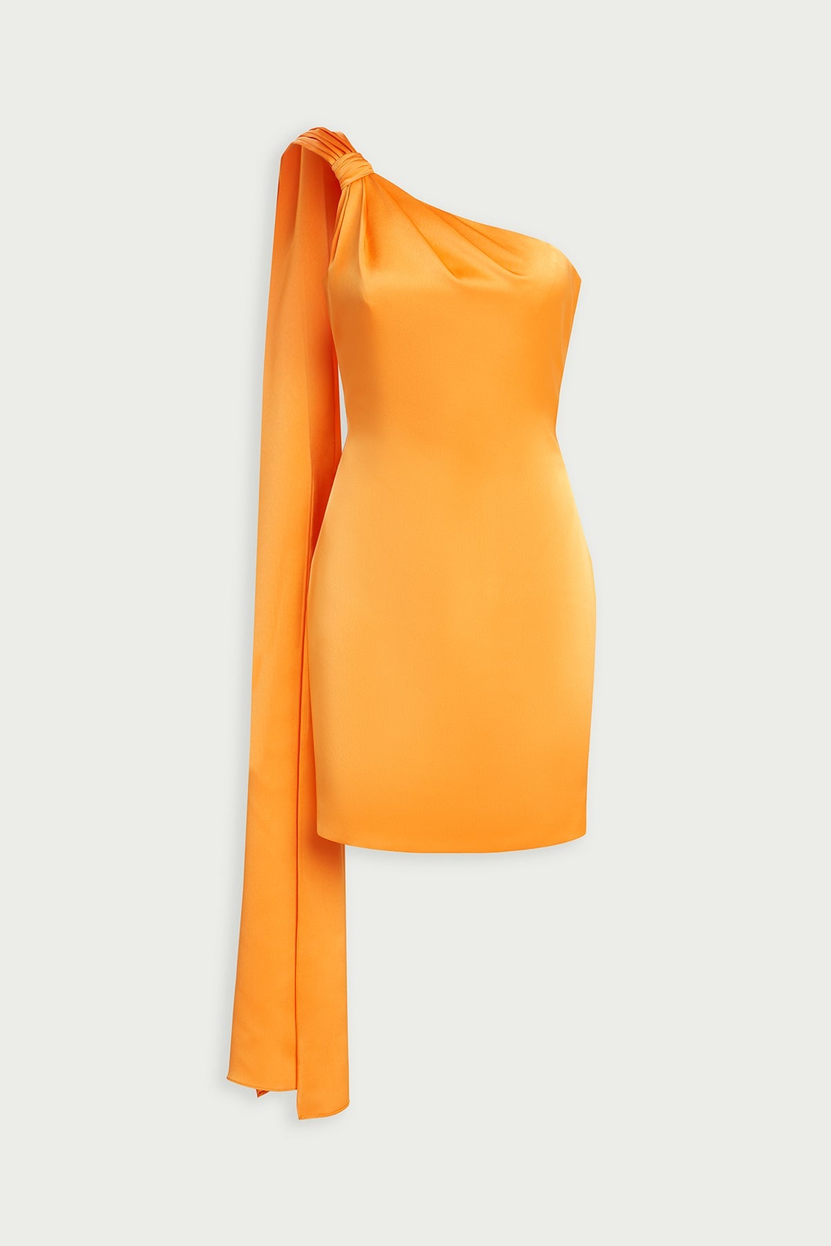 Halston | Jax Dress In Satin | Tangerine