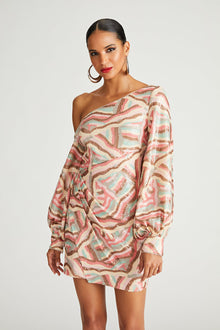 Halston | Kimora Dress In Geode Sequin | Geode