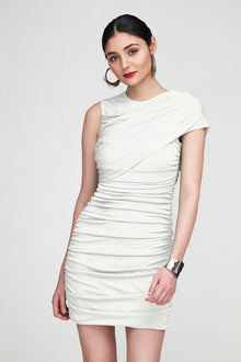 Halston | Sarina Dress In Jersey | Chalk