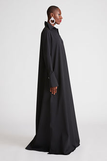 Halston | Imari Gown In Poplin | Black
