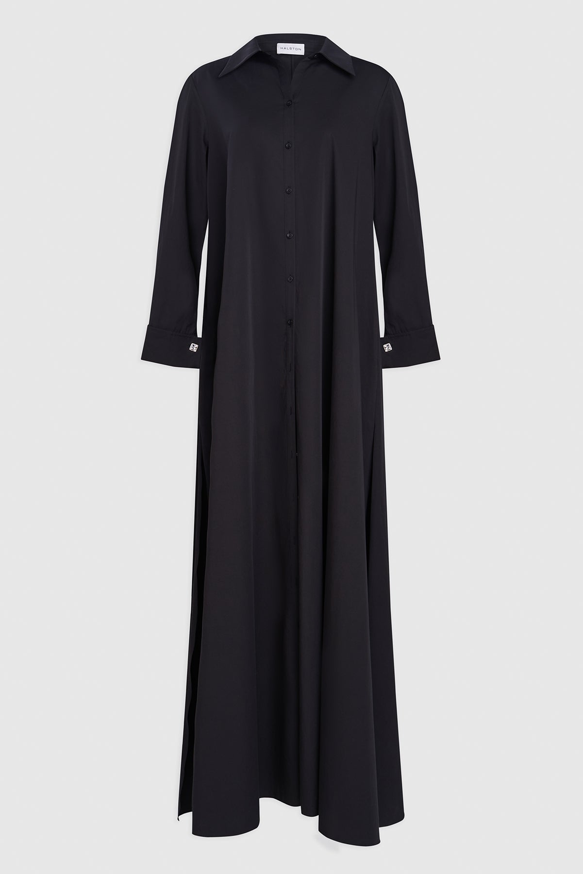 Halston | Imari Gown In Poplin | Black