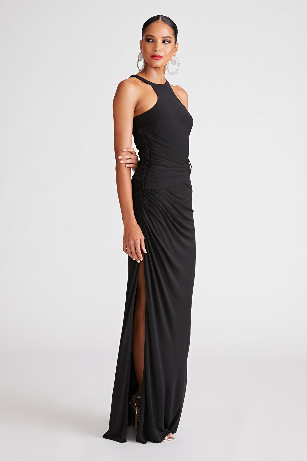 Halston | Lang Gown In Jersey | Black