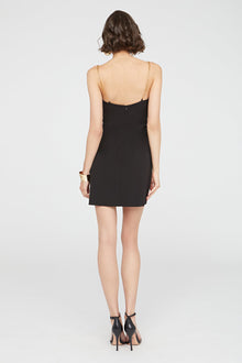 Halston | Lavinia Dress In Stretch Crepe | Black