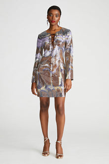 Halston | Wynonna Dress In Sequin | Earth Strata