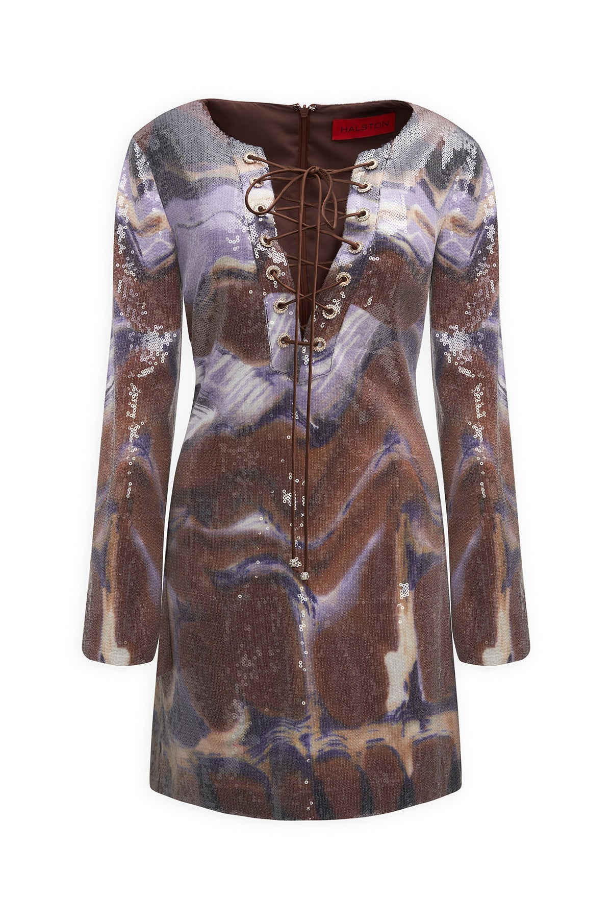 Halston | Wynonna Dress In Sequin | Earth Strata