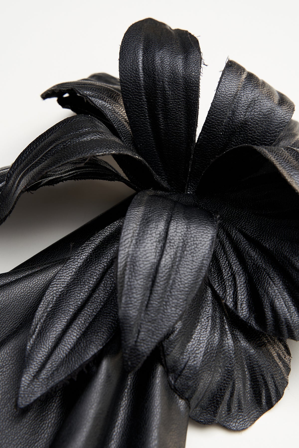 Halston | Rhia Gown In Faux Leather | Black