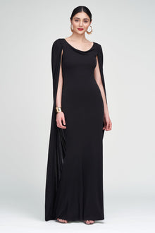 Halston | Akeem Gown In Jersey | Black
