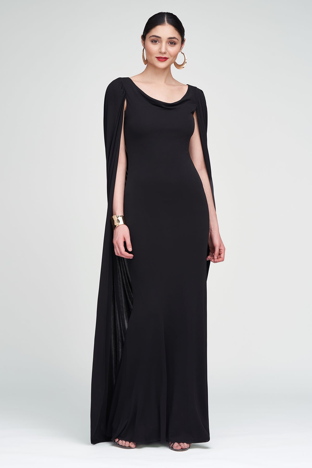 Halston | Akeem Gown In Jersey | Black