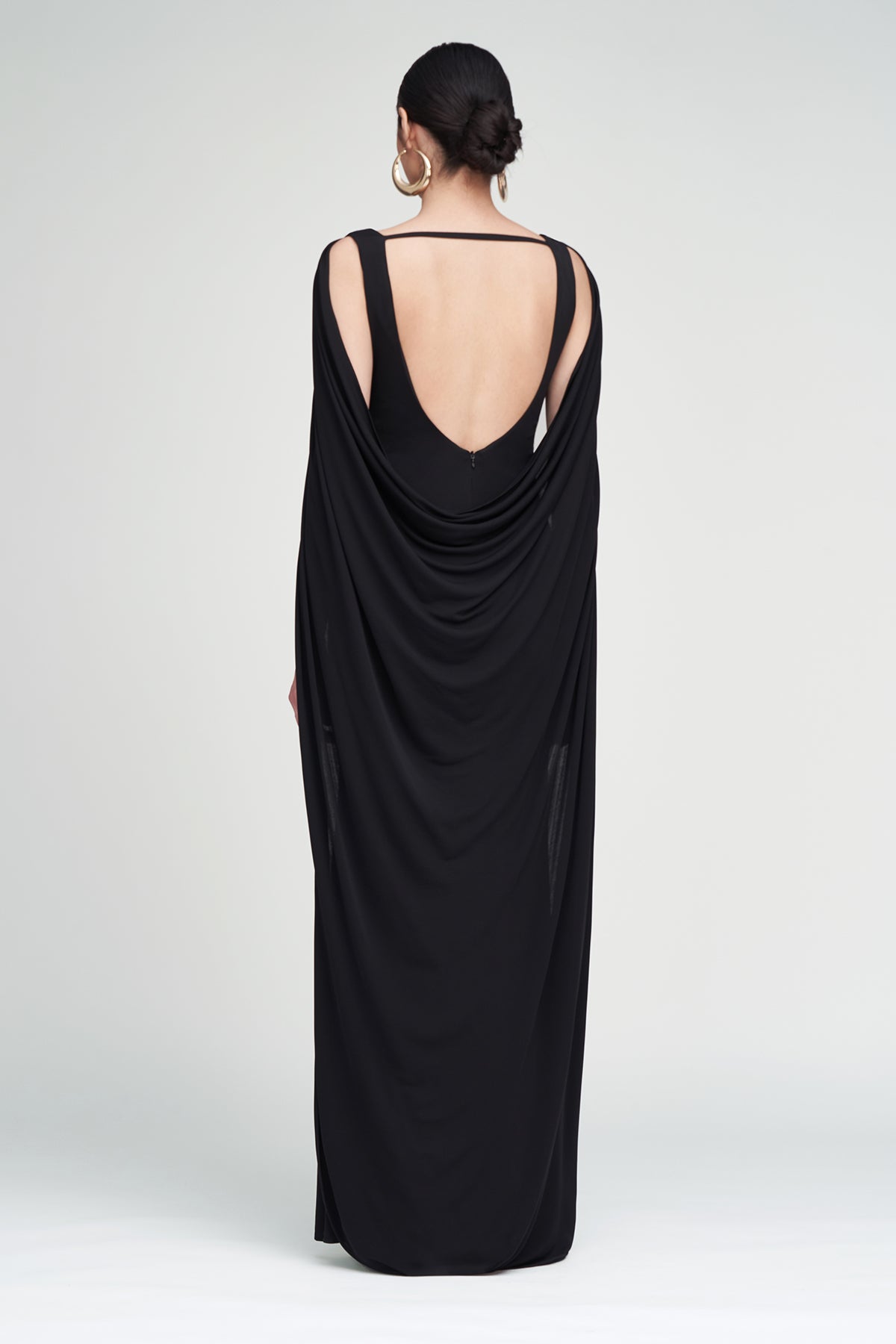 Halston | Akeem Gown In Jersey | Black