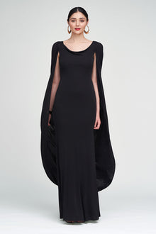 Halston | Akeem Gown In Jersey | Black
