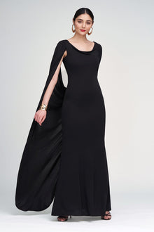 Halston | Akeem Gown In Jersey | Black